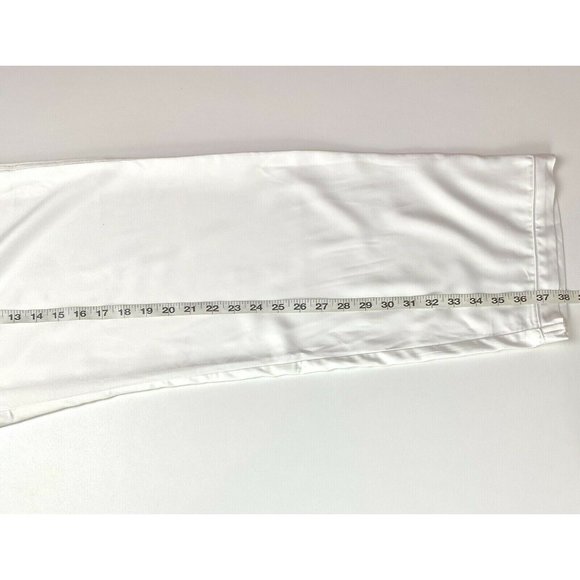 Plum Pretty Sugar White Sateen Elastic Waist Draw String Sleep Pants size M - Picture 6 of 9